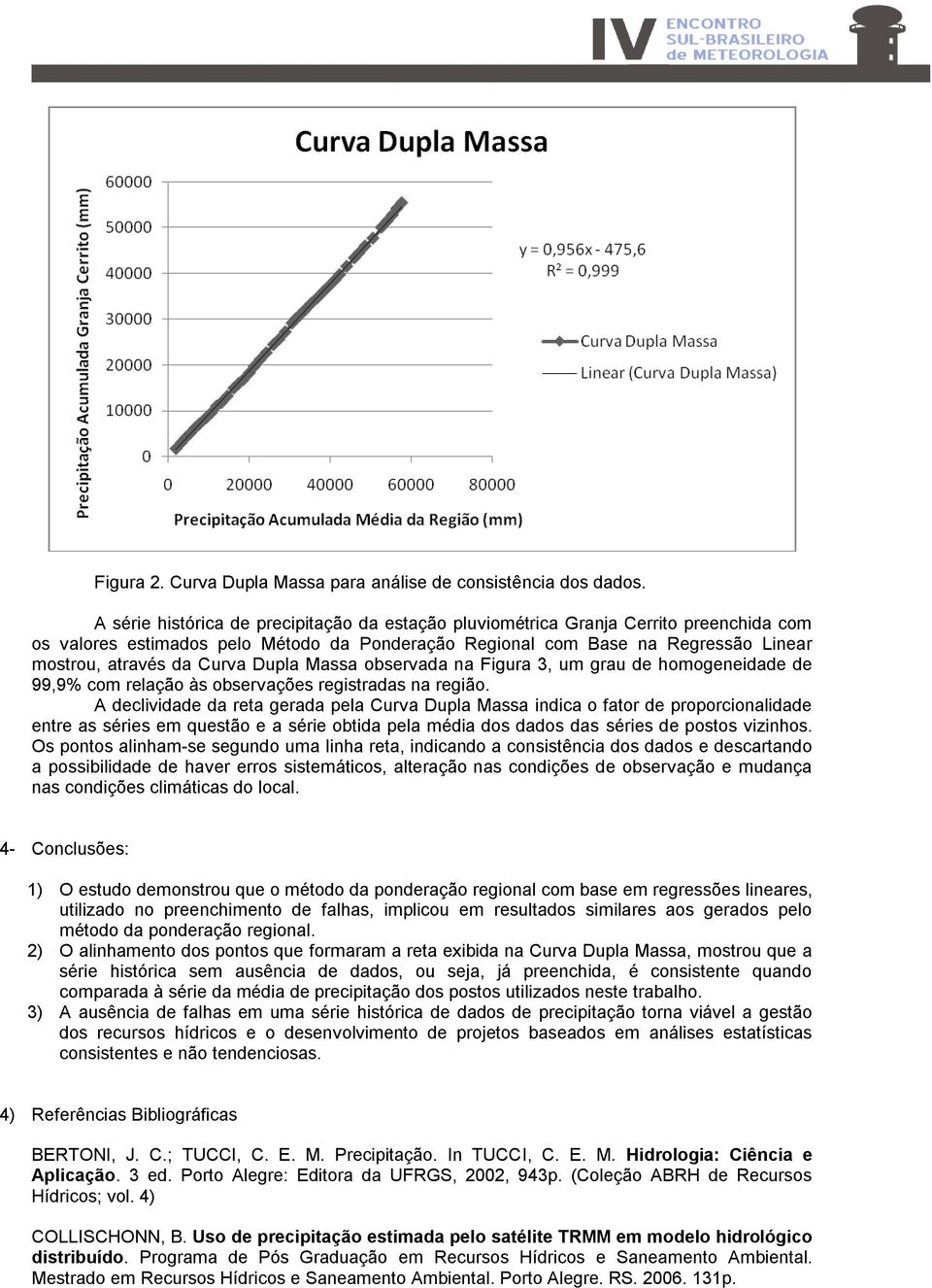 Dupla Massa observada na Figura 3, um grau de homogeneidade de 99,9% com relação às observações registradas na região.