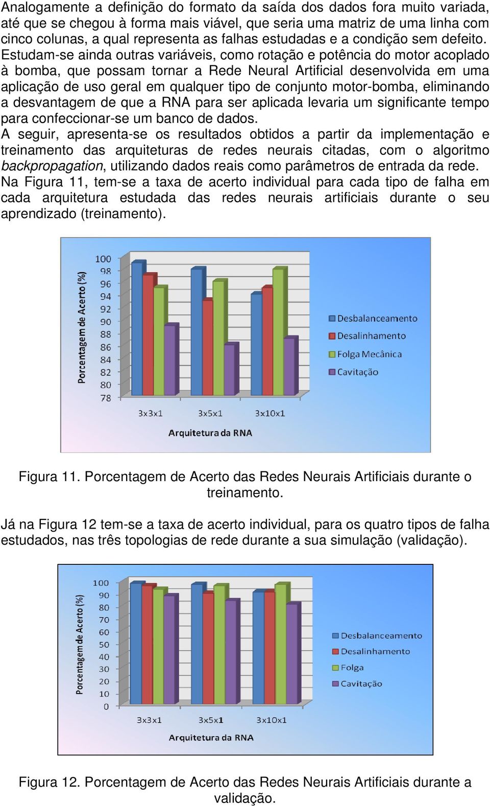 Estudam-se ainda outras variáveis, como rotação e potência do motor acoplado à bomba, que possam tornar a Rede Neural Artificial desenvolvida em uma aplicação de uso geral em qualquer tipo de