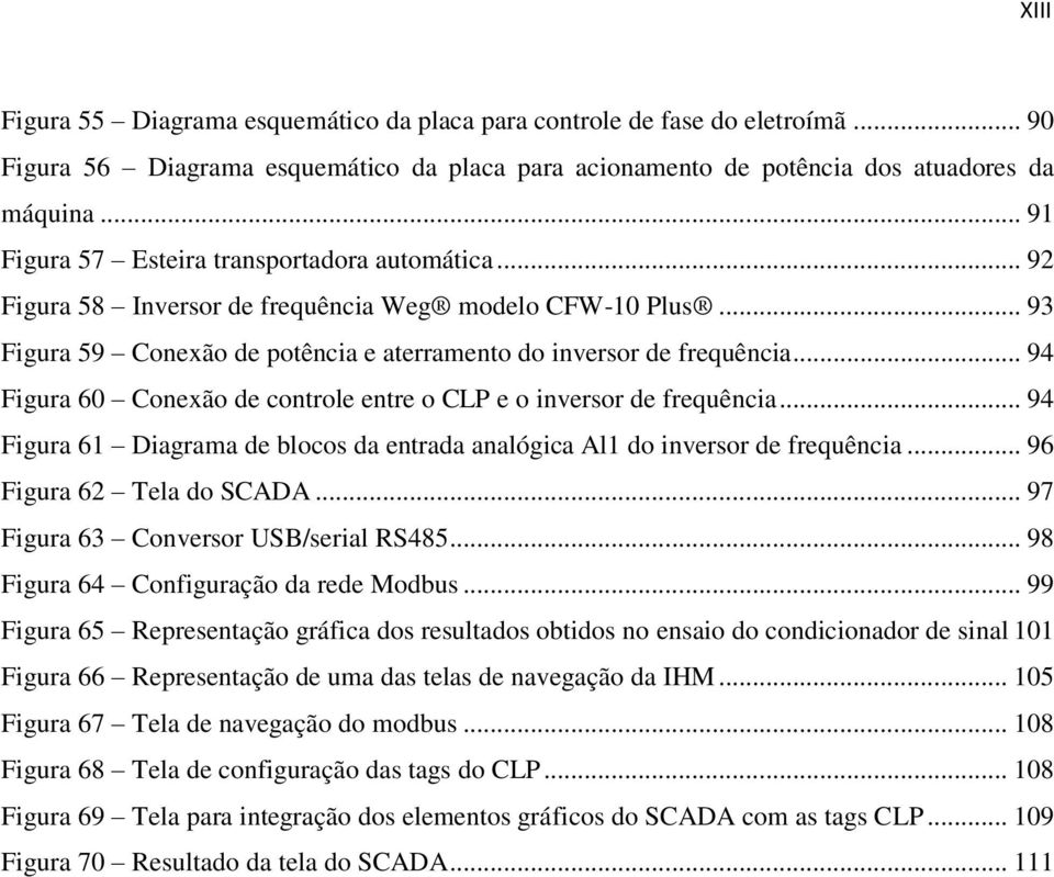 .. 94 Figura 60 Conexão de controle entre o CLP e o inversor de frequência... 94 Figura 61 Diagrama de blocos da entrada analógica Al1 do inversor de frequência... 96 Figura 62 Tela do SCADA.