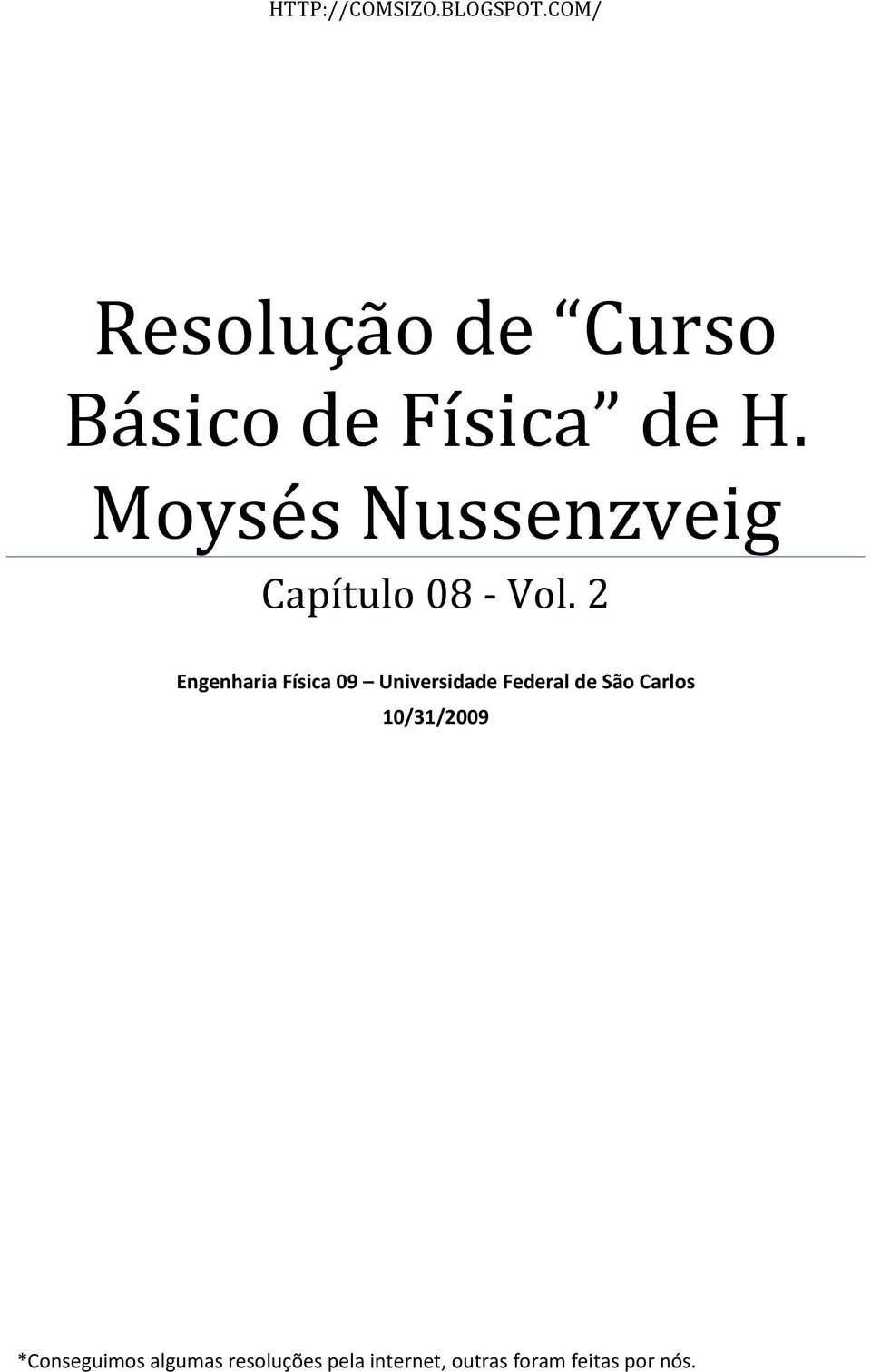 Moysés Nussenzveig Capítulo 08 - Vol.
