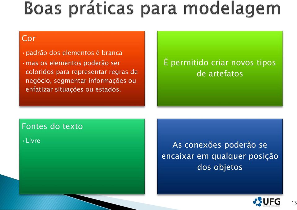 situações ou estados.