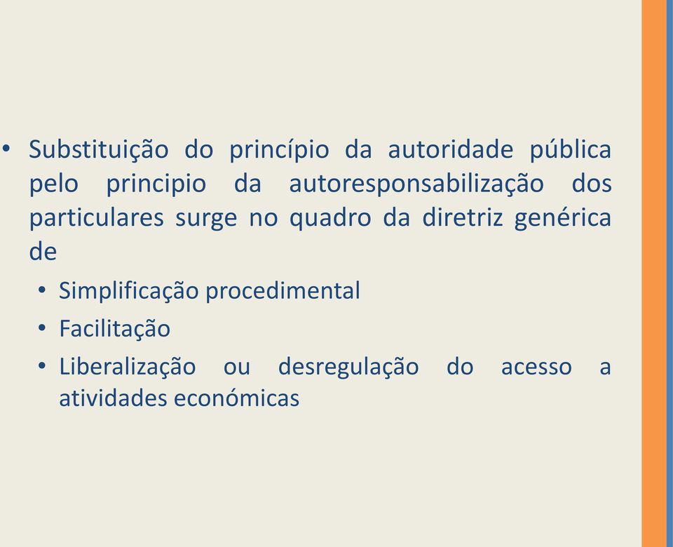 quadro da diretriz genérica de Simplificação procedimental