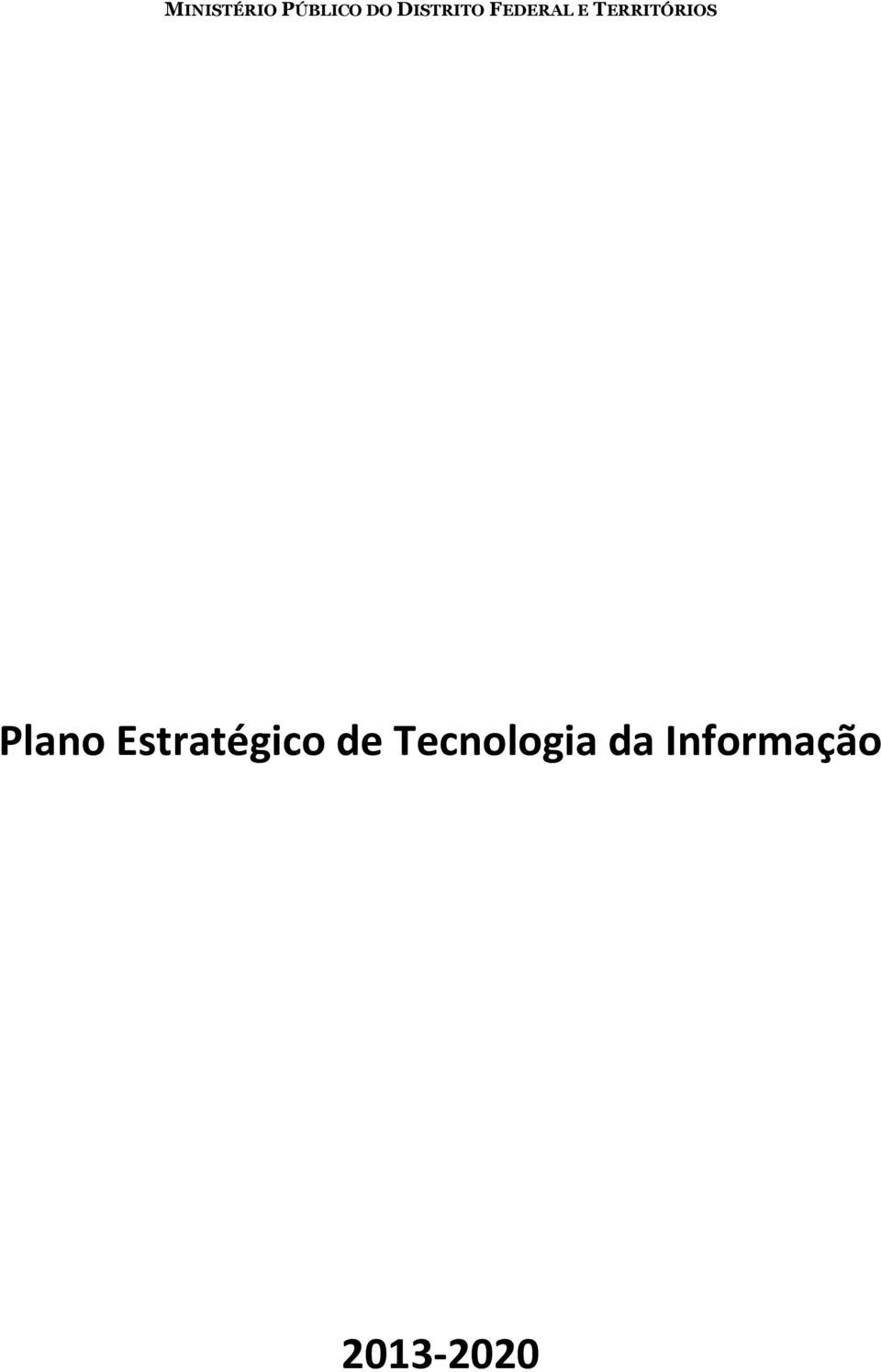 TERRITÓRIOS Plano