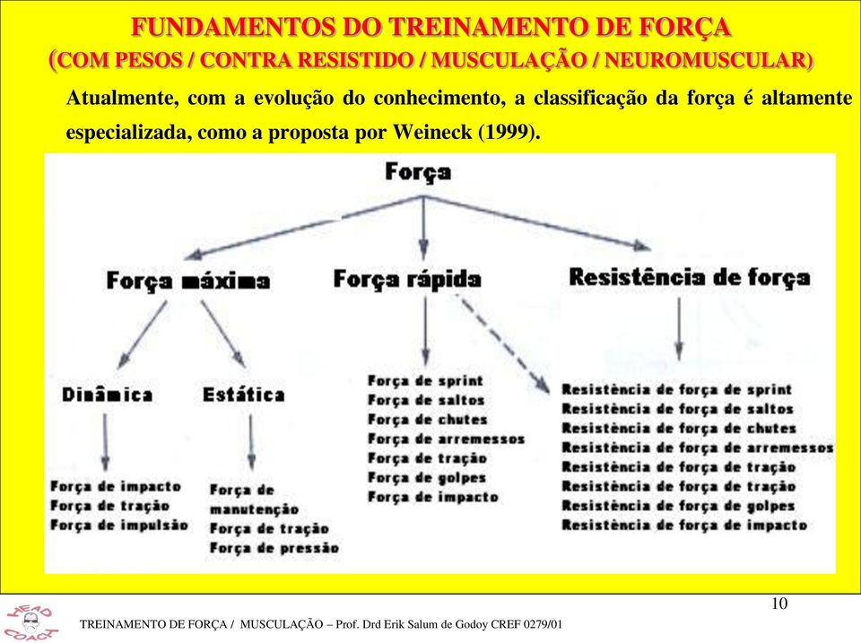 força é altamente especializada,