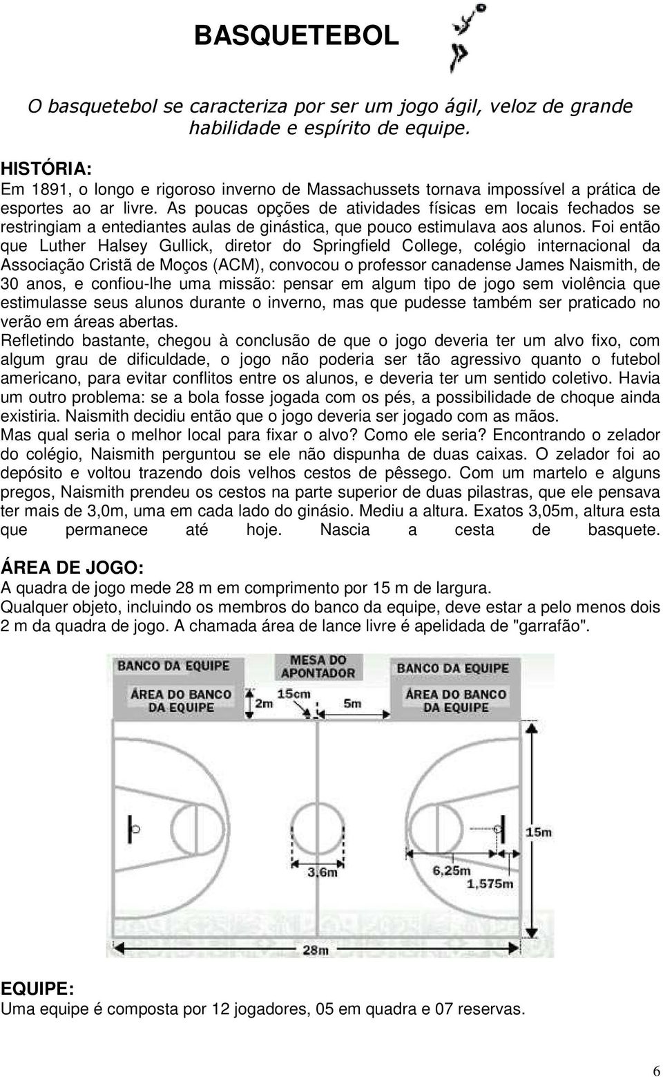 As poucas opções de atividades físicas em locais fechados se restringiam a entediantes aulas de ginástica, que pouco estimulava aos alunos.