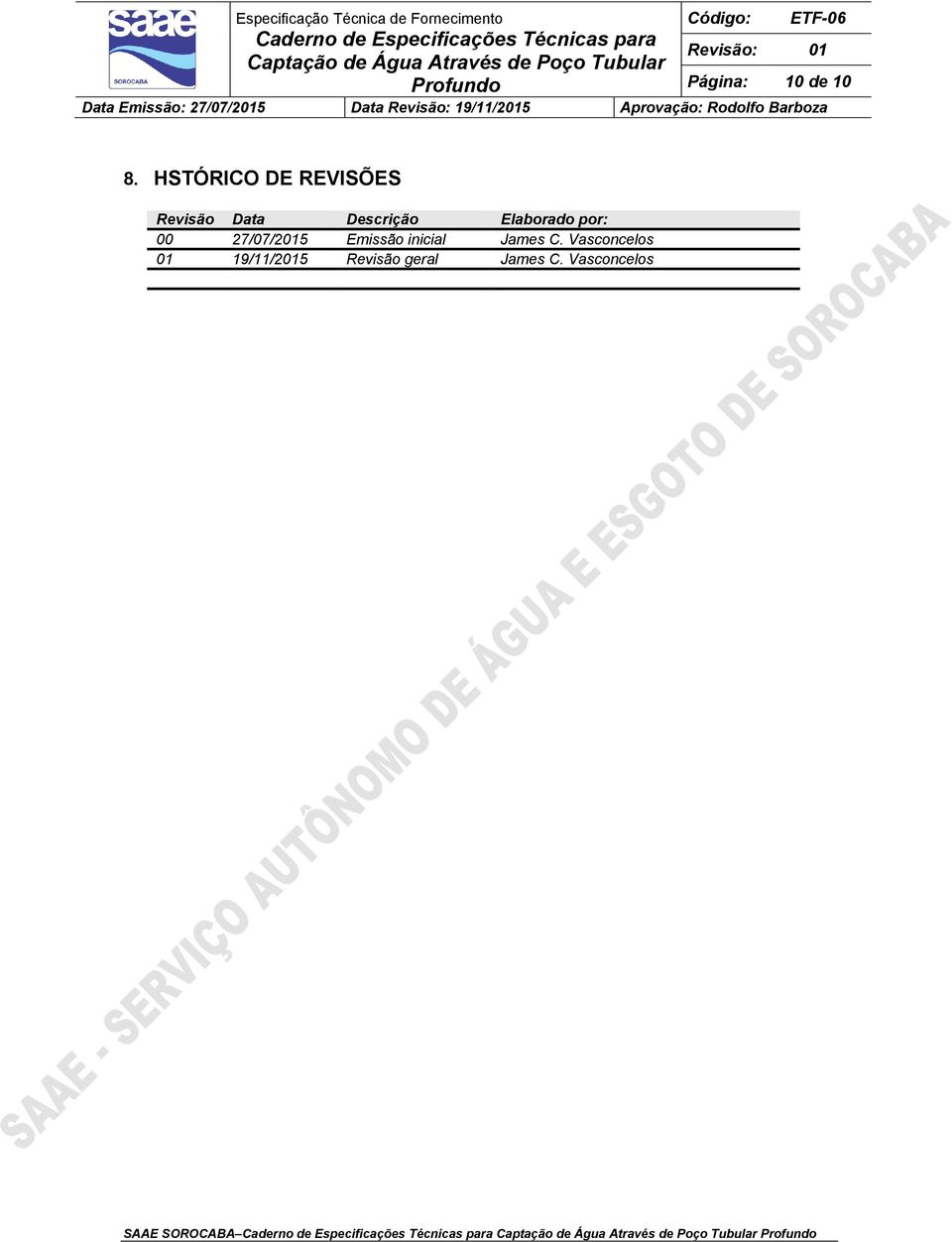 Elaborado por: 00 27/07/2015 Emissão inicial