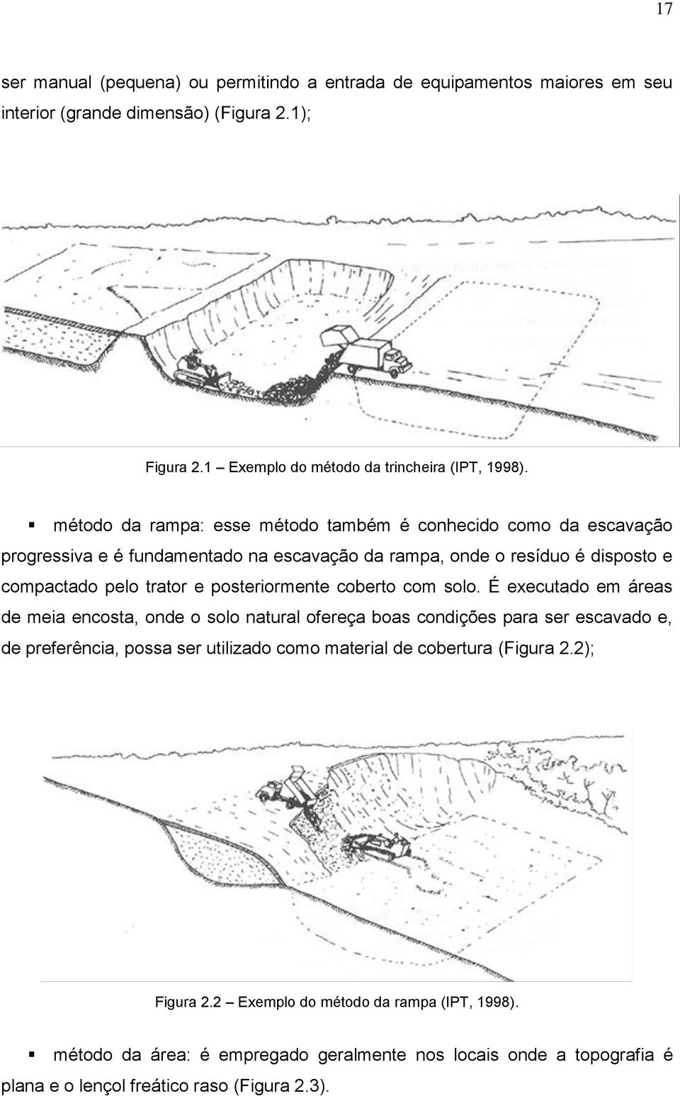 posteriormente coberto com solo.