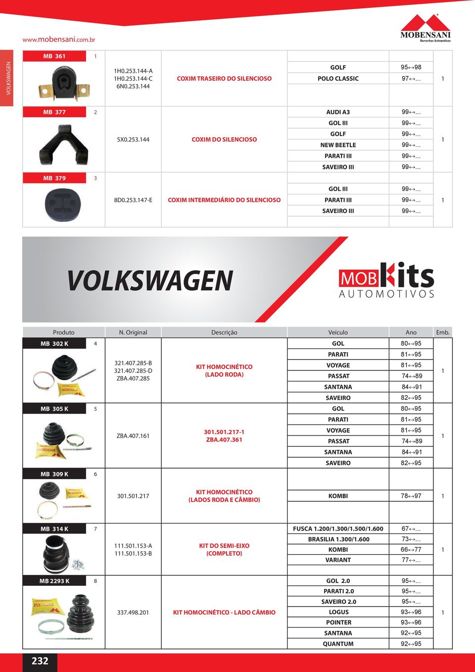 50.27 KIT HOMOCINÉTICO (LADOS RODA E CÂMBIO) KOMBI 78 97 MB 34 K 7.50.53-A.50.53-B KIT DO SEMI-EIXO (COMPLETO) FUSCA.200/.300/.500/.600 BRASILIA.300/.600 KOMBI VARIANT 67... 73.