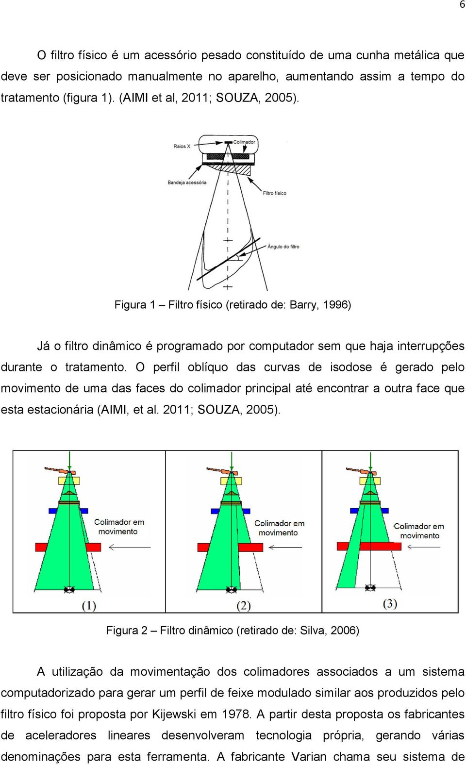 O perfil oblíquo das curvas de isodose é gerado pelo movimento de uma das faces do colimador principal até encontrar a outra face que esta estacionária (AIMI, et al. 2011; SOUZA, 2005).