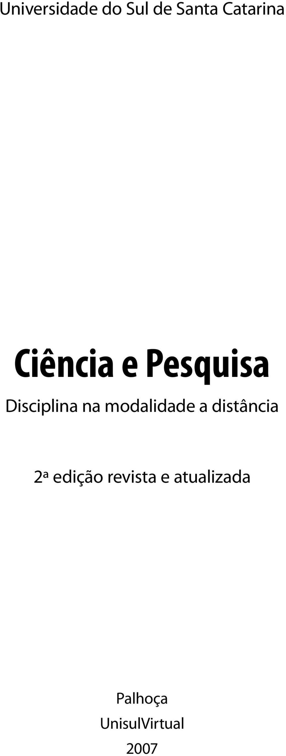 modalidade a distância 2ª edição