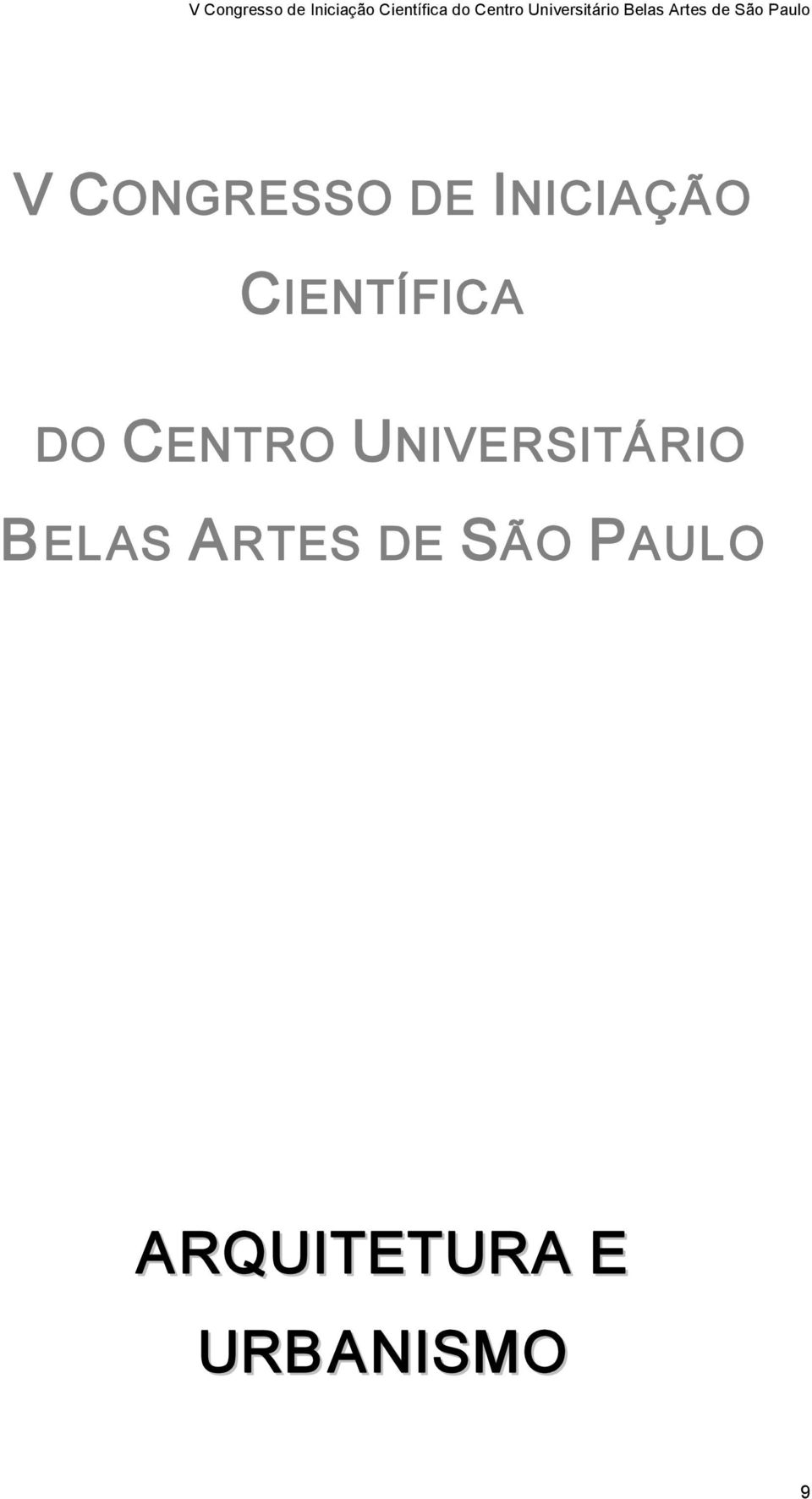 UNIVERSITÁRIO BELAS ARTES