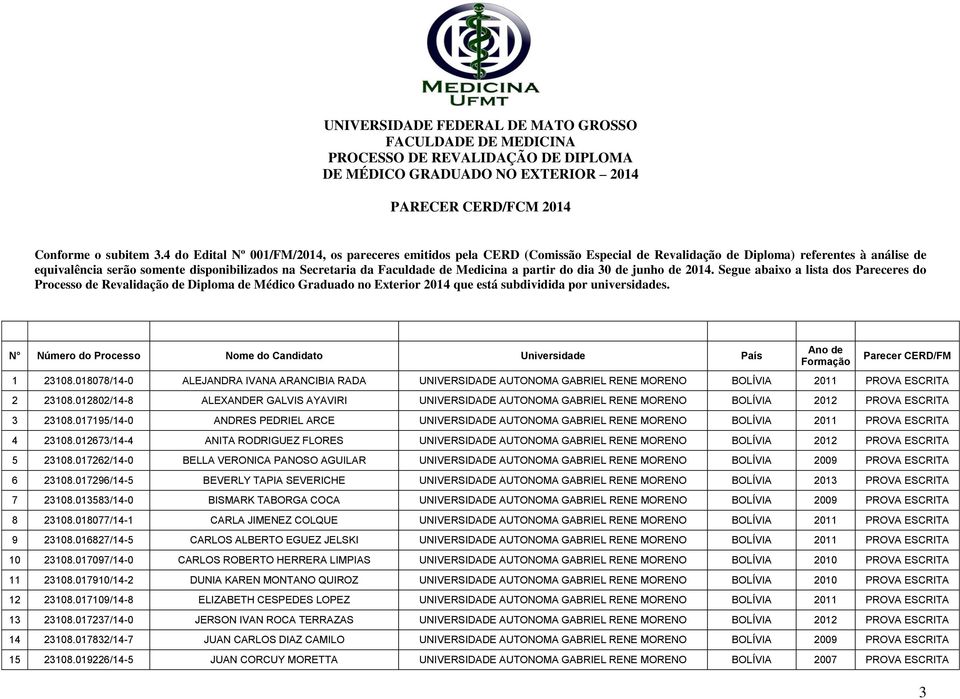 017195/14-0 ANDRES PEDRIEL ARCE UNIVERSIDADE AUTONOMA GABRIEL RENE MORENO BOLÍVIA 2011 PROVA ESCRITA 4 23108.