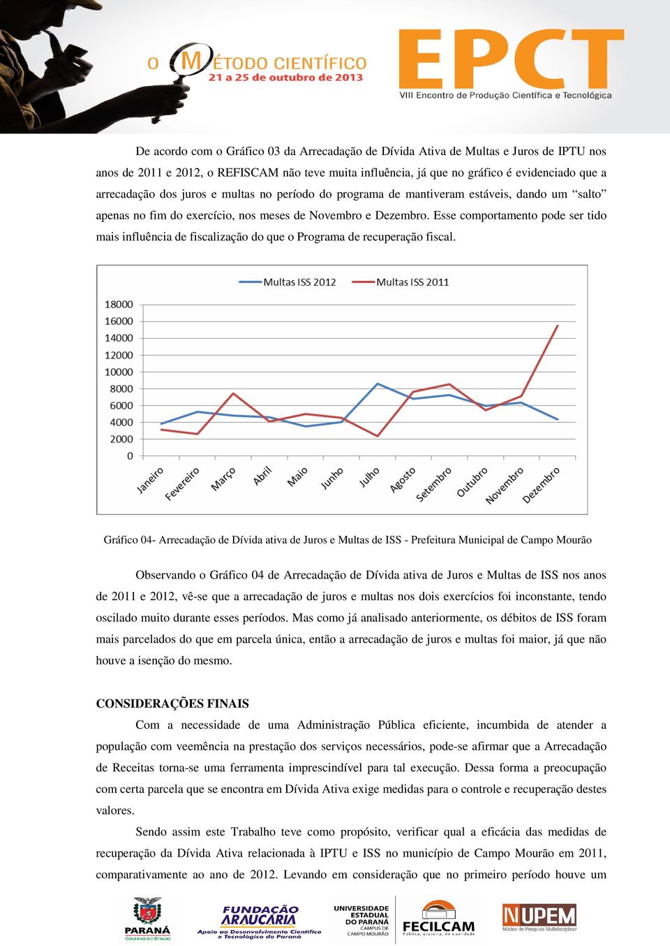 Esse comportamento pode ser tido mais influência de fiscalização do que o Programa de recuperação fiscal.