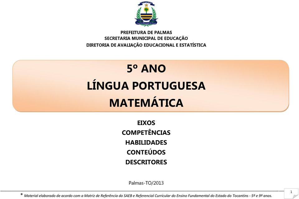 ESTATÍSTICA 5º ANO LÍNGUA PORTUGUESA MATEMÁTICA