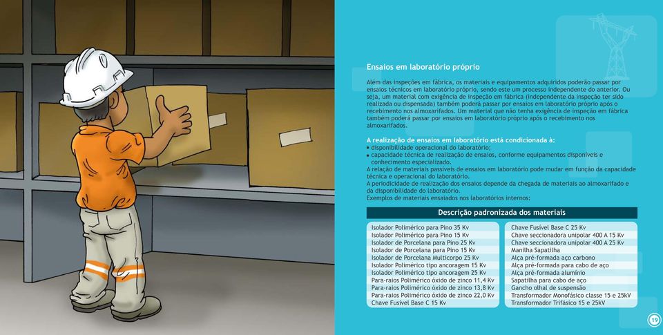 Ou seja, um material com exigência de inspeção em fábrica (independente da inspeção ter sido realizada ou dispensada) também poderá passar por ensaios em laboratório próprio após o recebimento nos