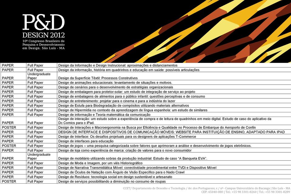 Full Design de cenários para o desenvolvimento de estratégias organizacionais Full Design de embalagem para protetor-solar: um estudo de integração de serviço ao projeto Full Design de embalagens de