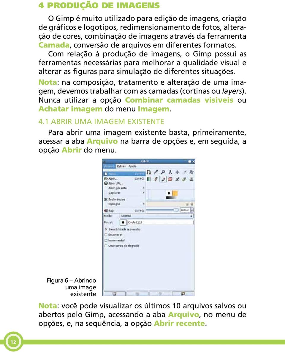 Com relação à produção de imagens, o Gimp possui as ferramentas necessárias para melhorar a qualidade visual e alterar as figuras para simulação de diferentes situações.