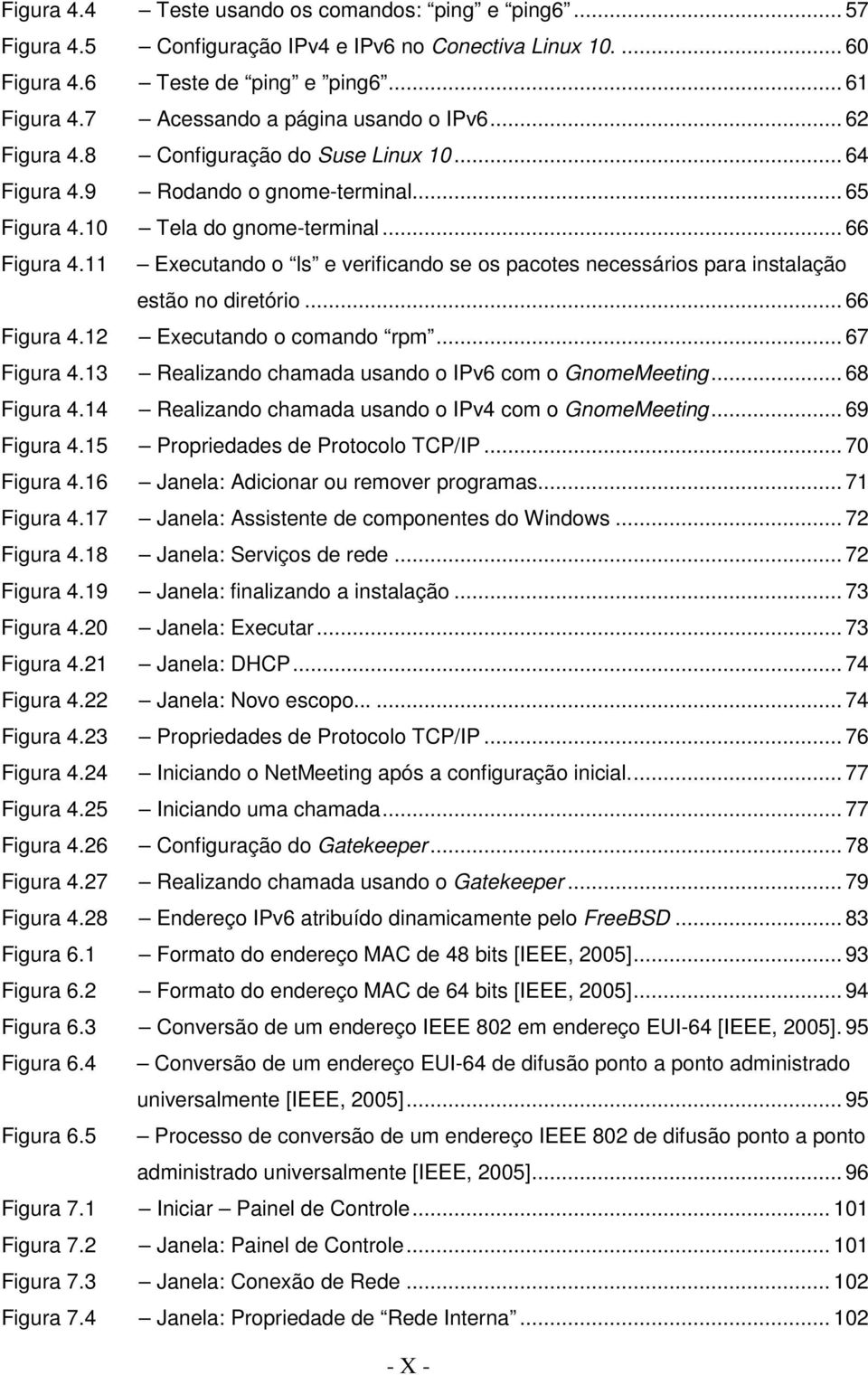 11 Executando o ls e verificando se os pacotes necessários para instalação estão no diretório... 66 Figura 4.12 Executando o comando rpm... 67 Figura 4.