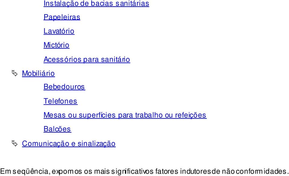 superfícies para trabalho ou refeições Balcões Comunicação e