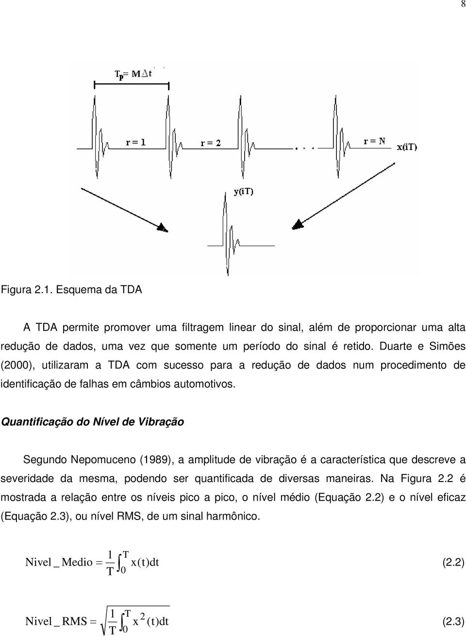 Quantificação do Nível de Vibração Segundo Nepomuceno (1989), a amplitude de vibração é a característica que descreve a severidade da mesma, podendo ser quantificada de diversas maneiras.