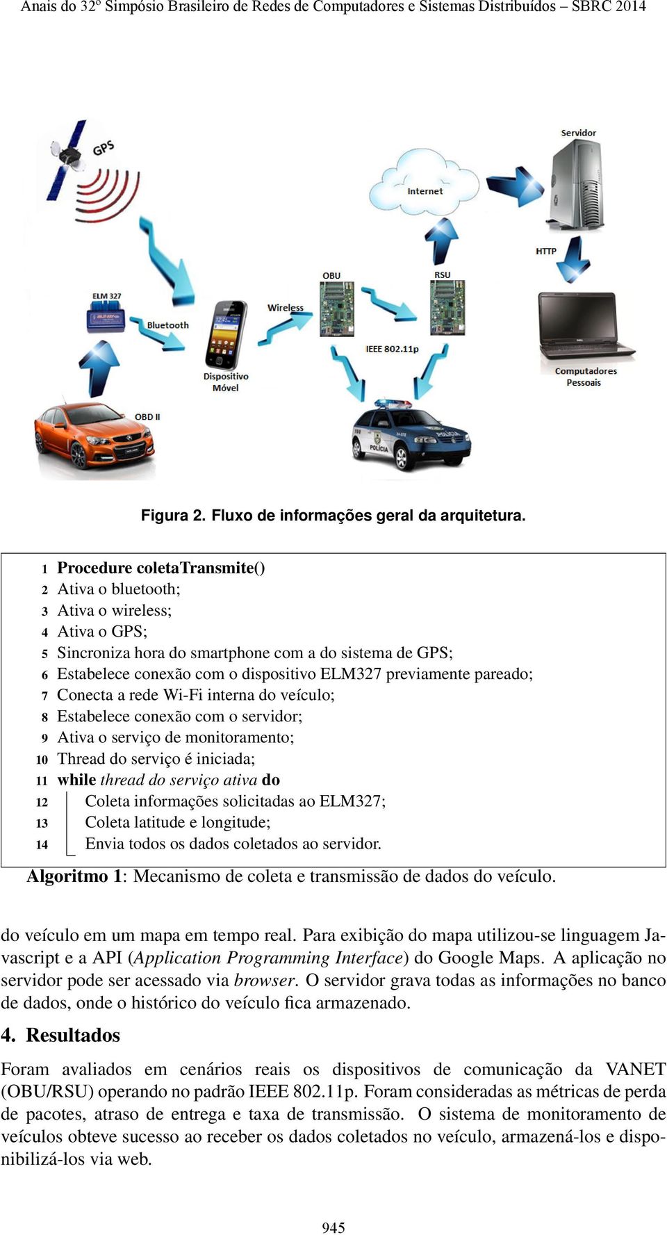 dispositivo ELM327 previamente pareado; Conecta a rede Wi-Fi interna do veículo; Estabelece conexão com o servidor; Ativa o serviço de monitoramento; Thread do serviço é iniciada; while thread do