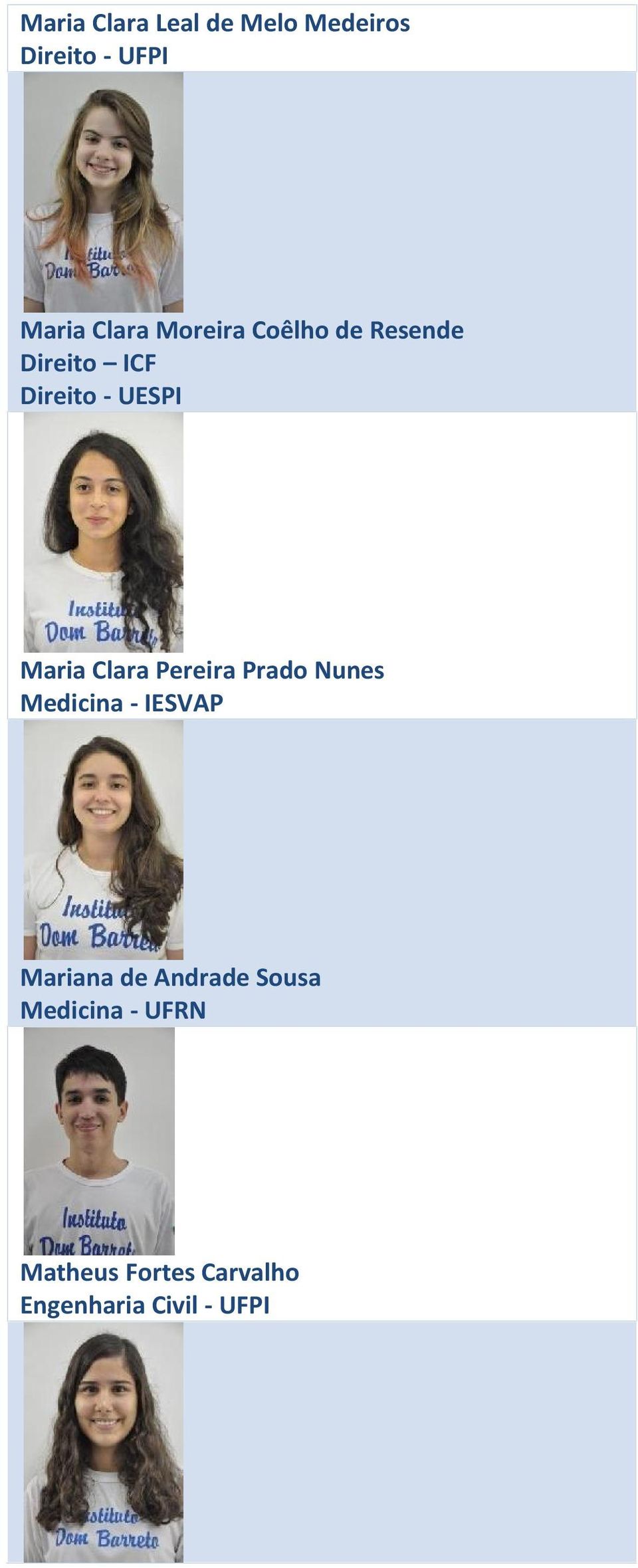 Clara Pereira Prado Nunes Medicina - IESVAP Mariana de Andrade