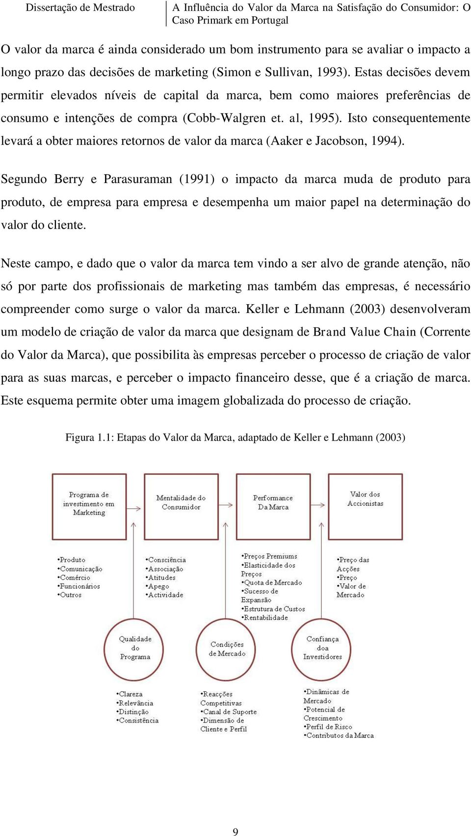 Isto consequentemente levará a obter maiores retornos de valor da marca (Aaker e Jacobson, 1994).