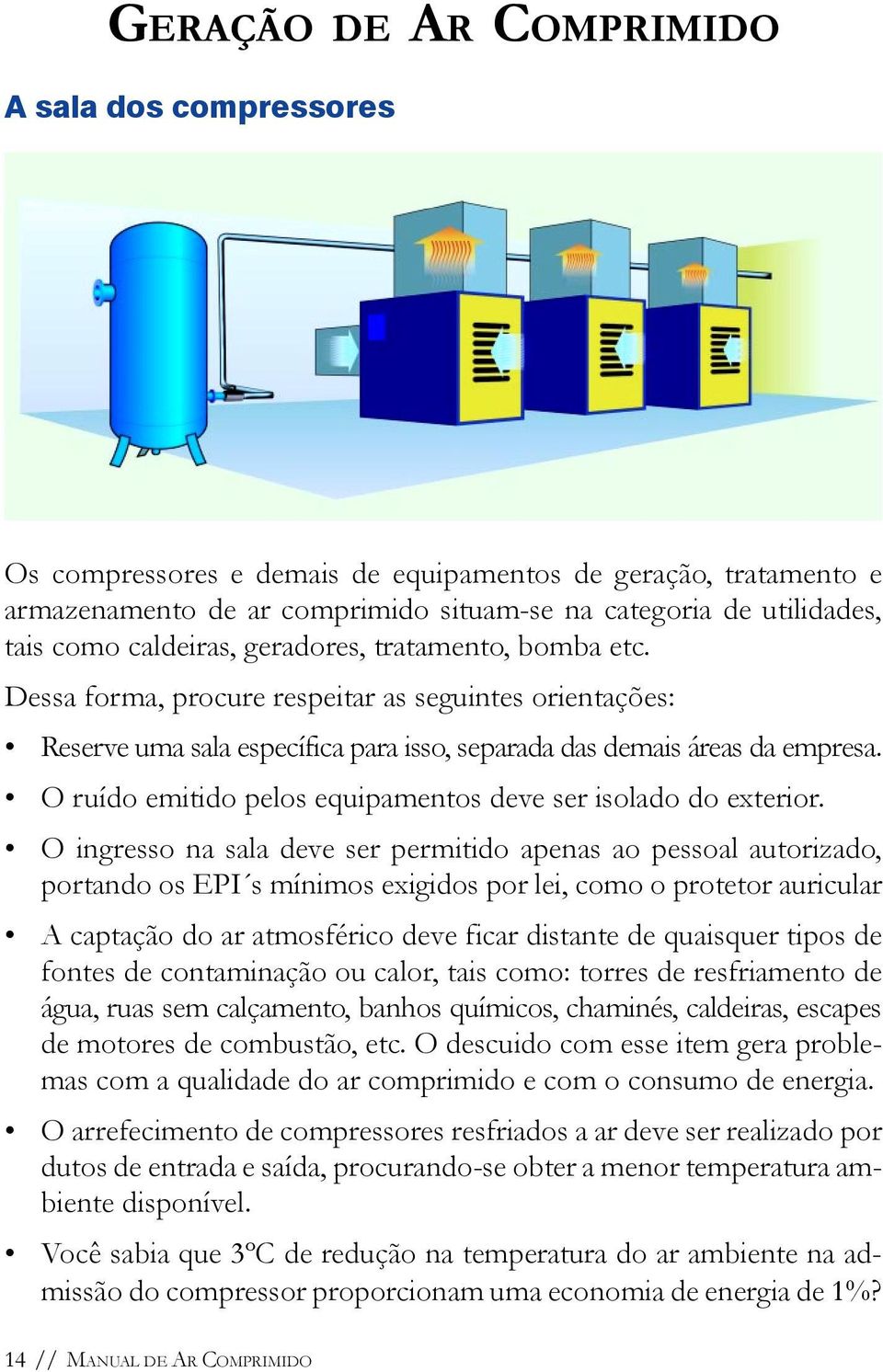 O ruído emitido pelos equipamentos deve ser isolado do exterior.