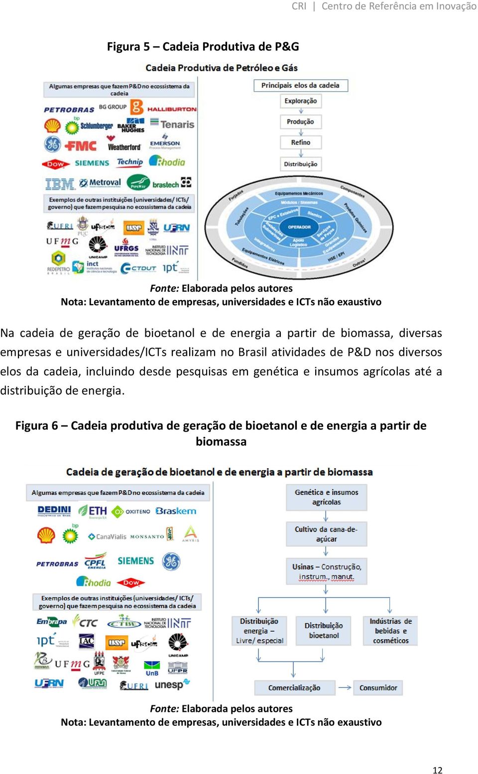 elos da cadeia, incluindo desde pesquisas em genética e insumos agrícolas até a distribuição de energia.