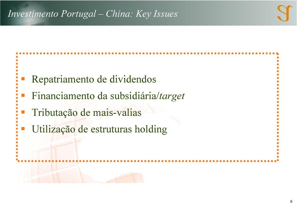 Financiamento da subsidiária/target