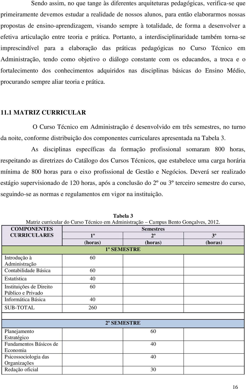 Portanto, a interdisciplinaridade também torna-se imprescindível para a elaboração das práticas pedagógicas no Curso Técnico em Administração, tendo como objetivo o diálogo constante com os