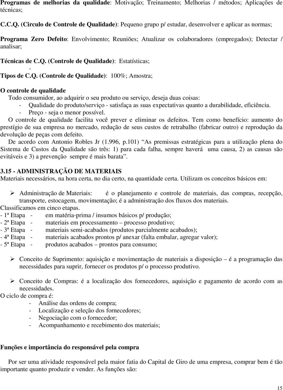 analisar; Técnicas de C.Q.