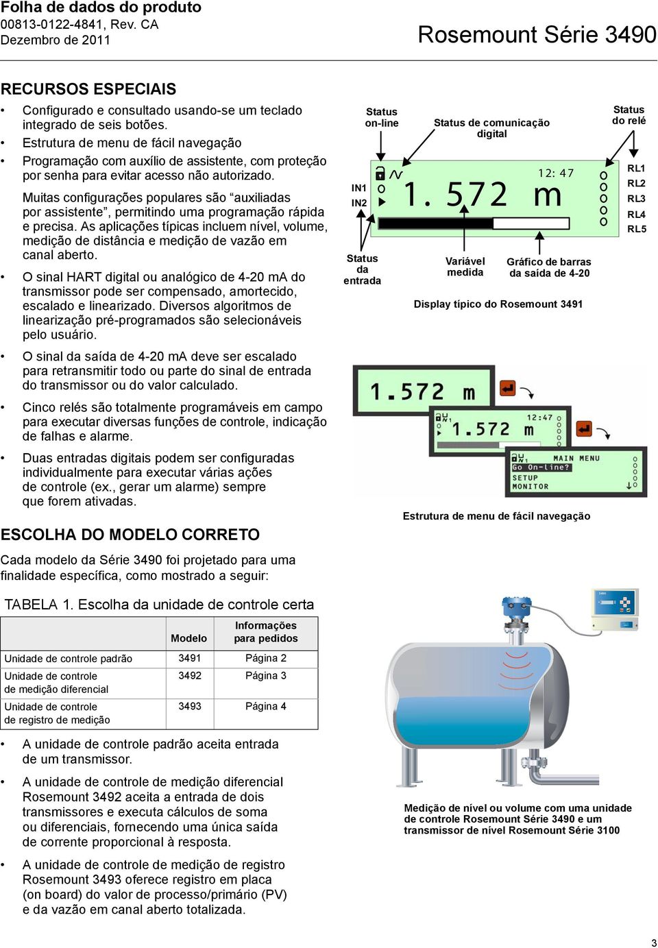 Muitas configurações populares são auxiliadas por assistente, permitindo uma programação rápida e precisa.