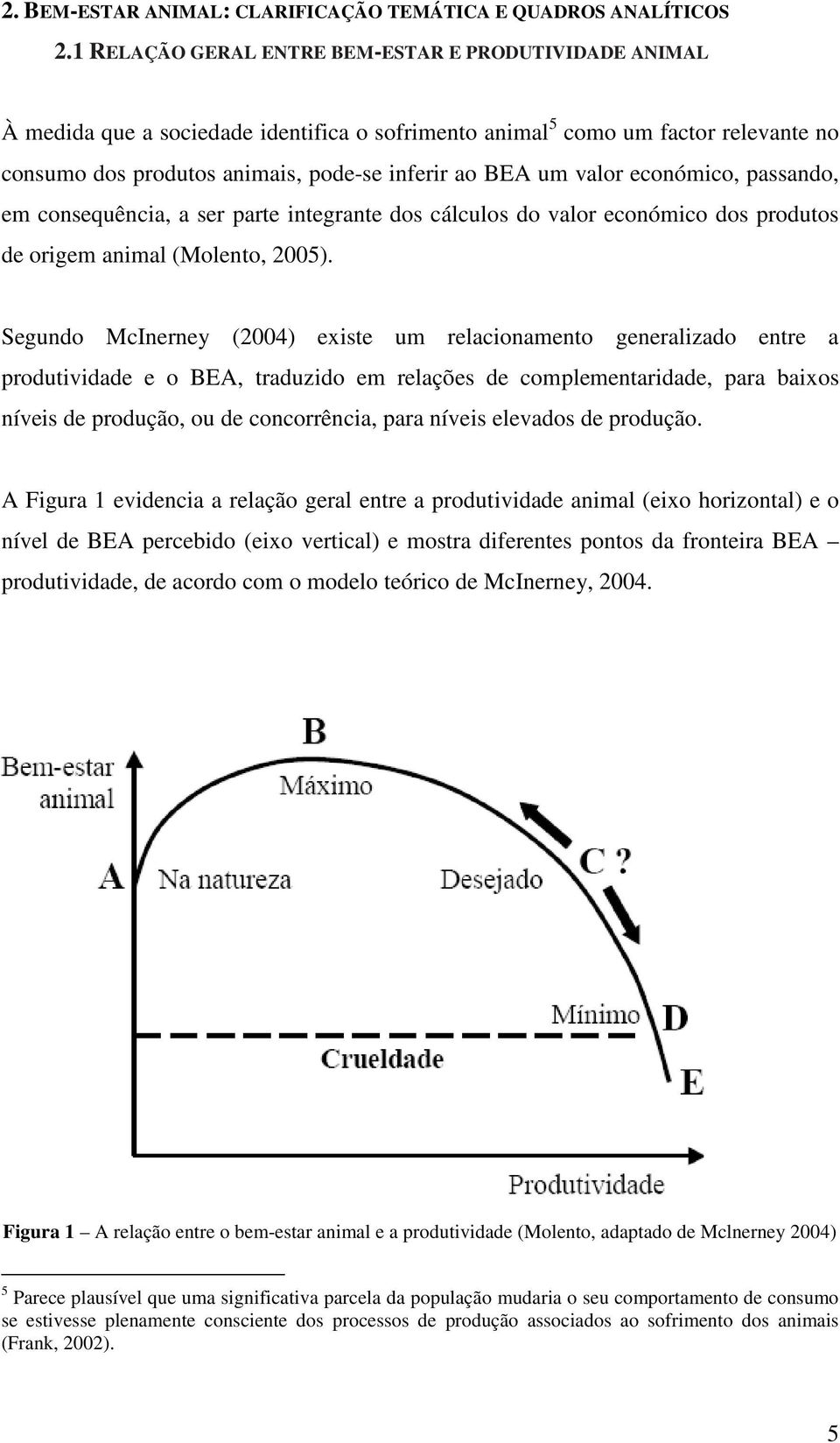 valor económico, passando, em consequência, a ser parte integrante dos cálculos do valor económico dos produtos de origem animal (Molento, 2005).