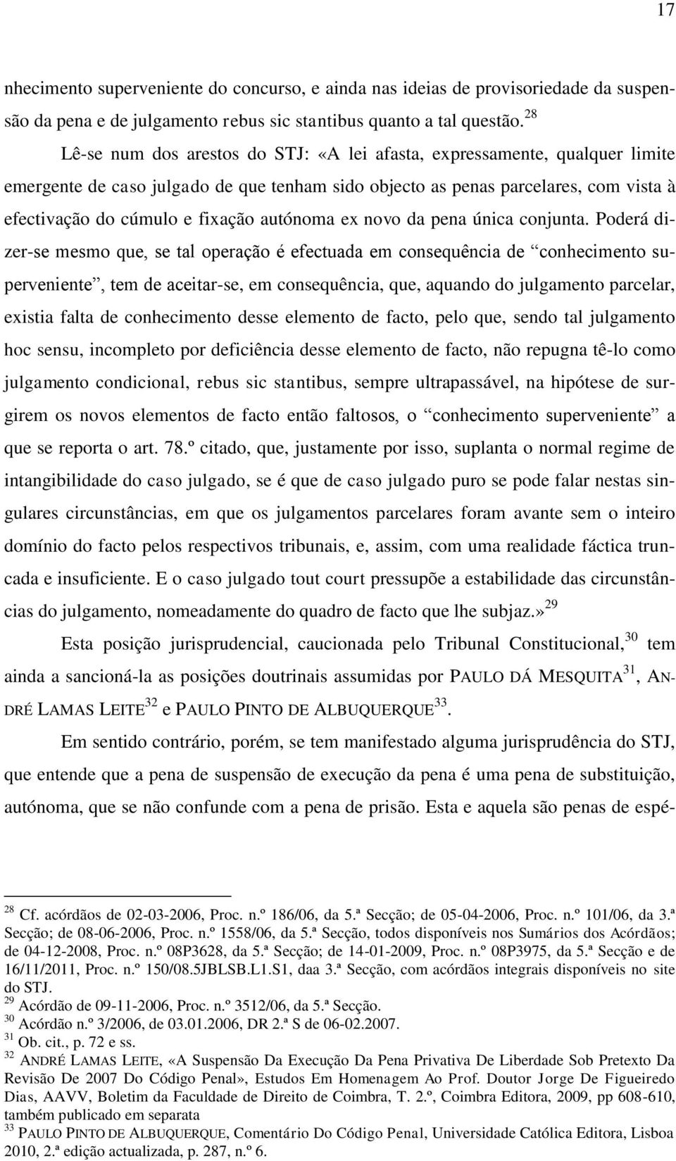 autónoma ex novo da pena única conjunta.