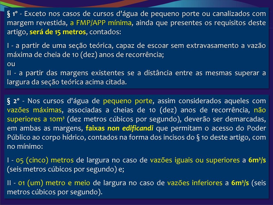 a largura da seção teórica acima citada.