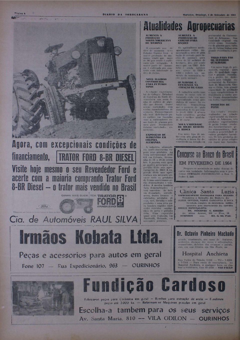 Trator Ford 8-BR Diesel - o tralor mais vendido no Brasil _ t/o rd GANHA MAIS QUEM F O R D t TEM TRATOR f T l * I R A S I L E I R O Cia.