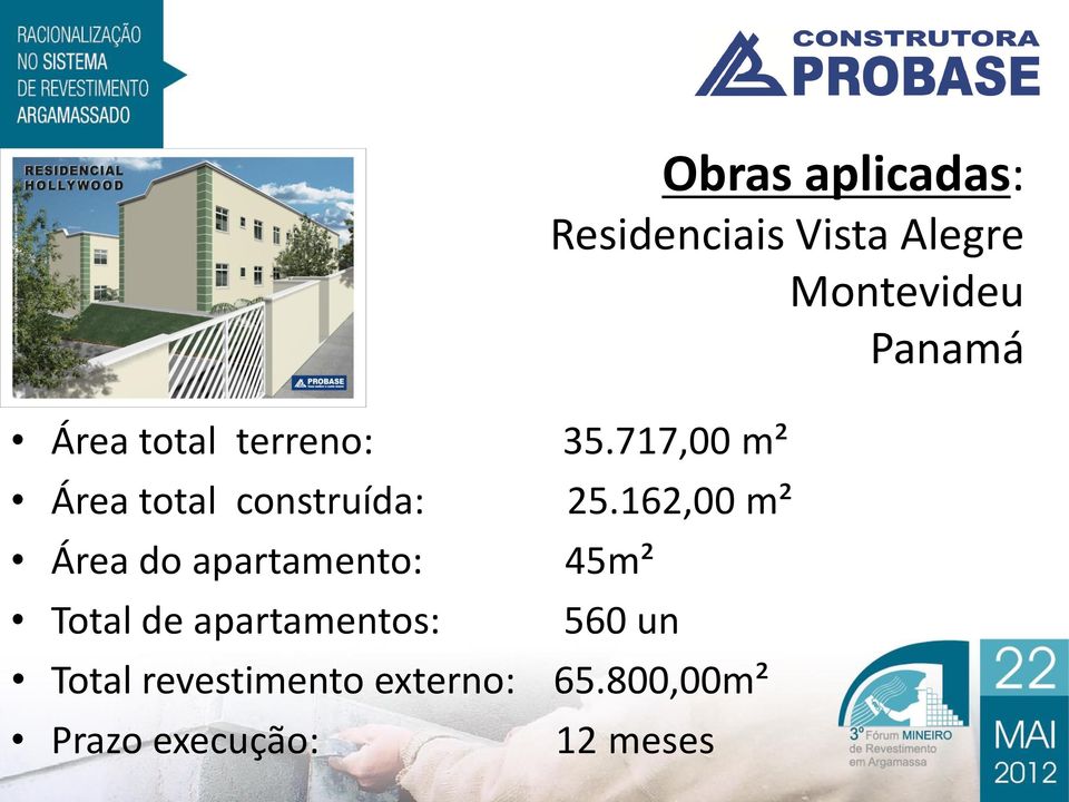 162,00 m² Área do apartamento: 45m² Total de apartamentos: