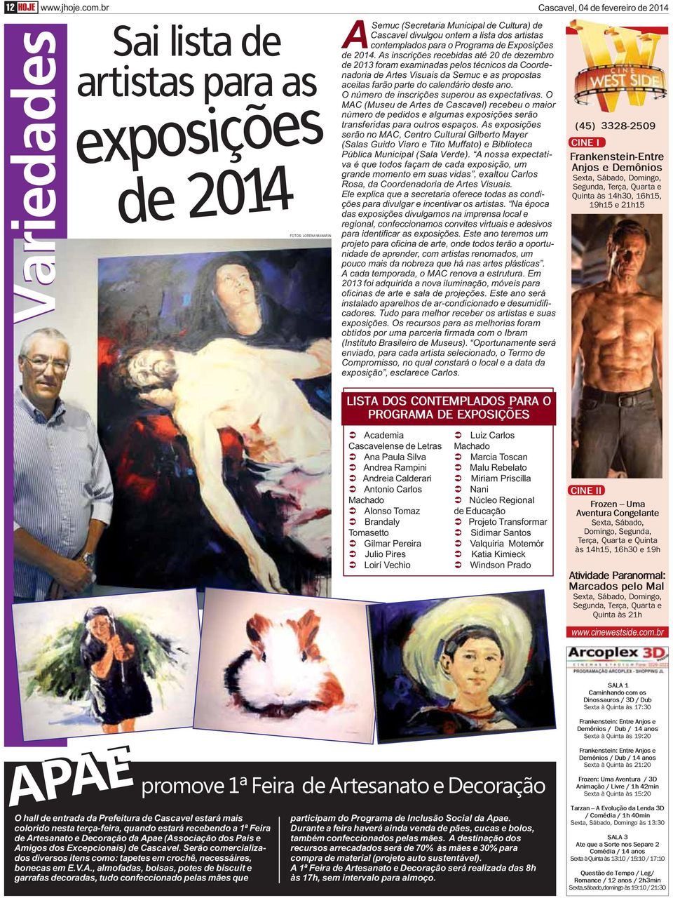 Exposições de 2014.