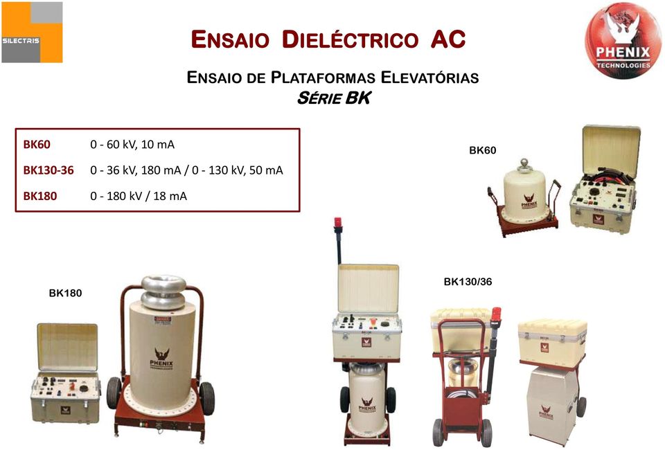 BK130-36 BK180 0-60 kv, 10 ma 0-36 kv, 180