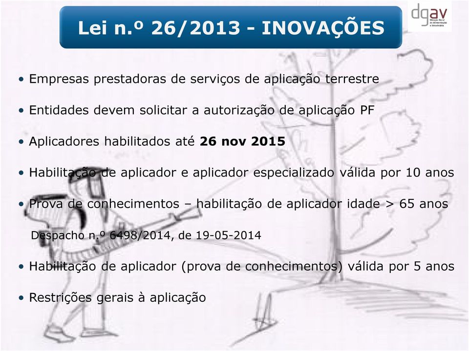 autorização de aplicação PF Aplicadores habilitados até 26 nov 2015 Habilitação de aplicador e aplicador