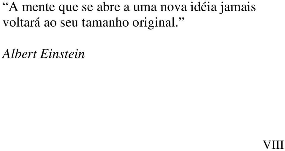 voltará ao seu tamanho