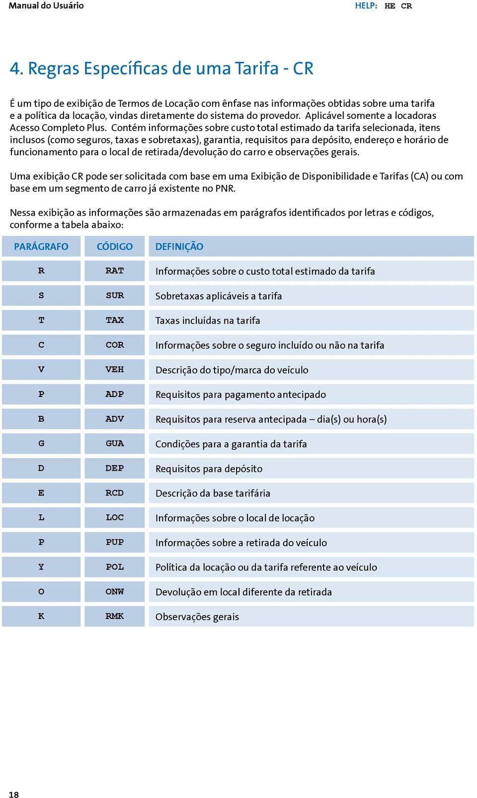 Aplicável somente a locadoras Acesso Completo Plus.