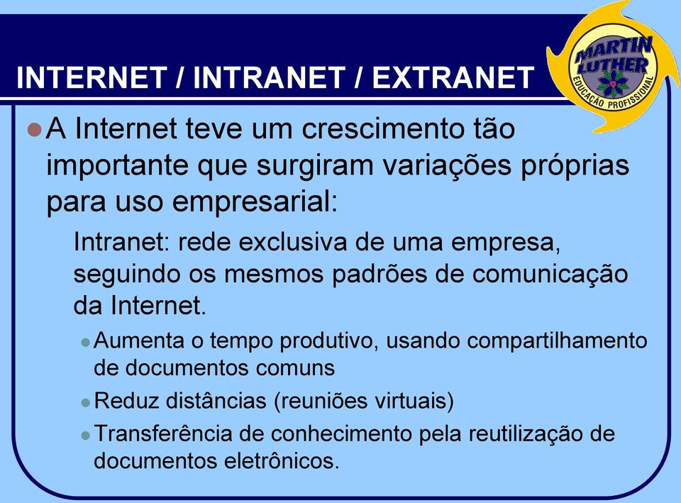 comunicação da Internet.