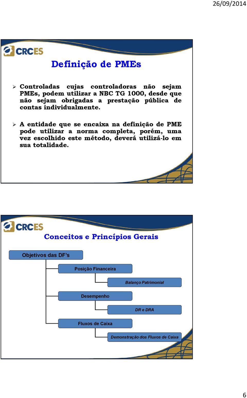 A entidade que se encaixa na definição de PME pode utilizar a norma completa, porém, uma vez escolhido este método,