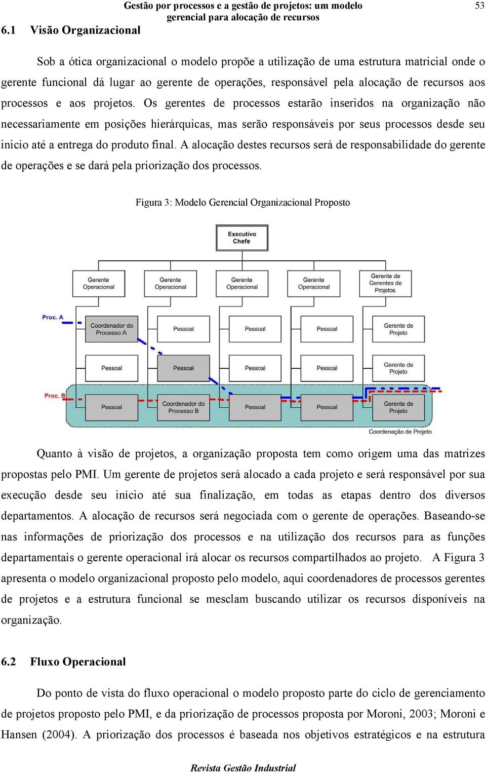 recursos aos processos e aos projetos.