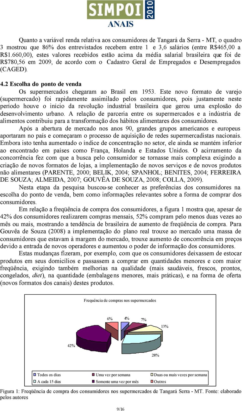 2 Escolha do ponto de venda Os supermercados chegaram ao Brasil em 1953.