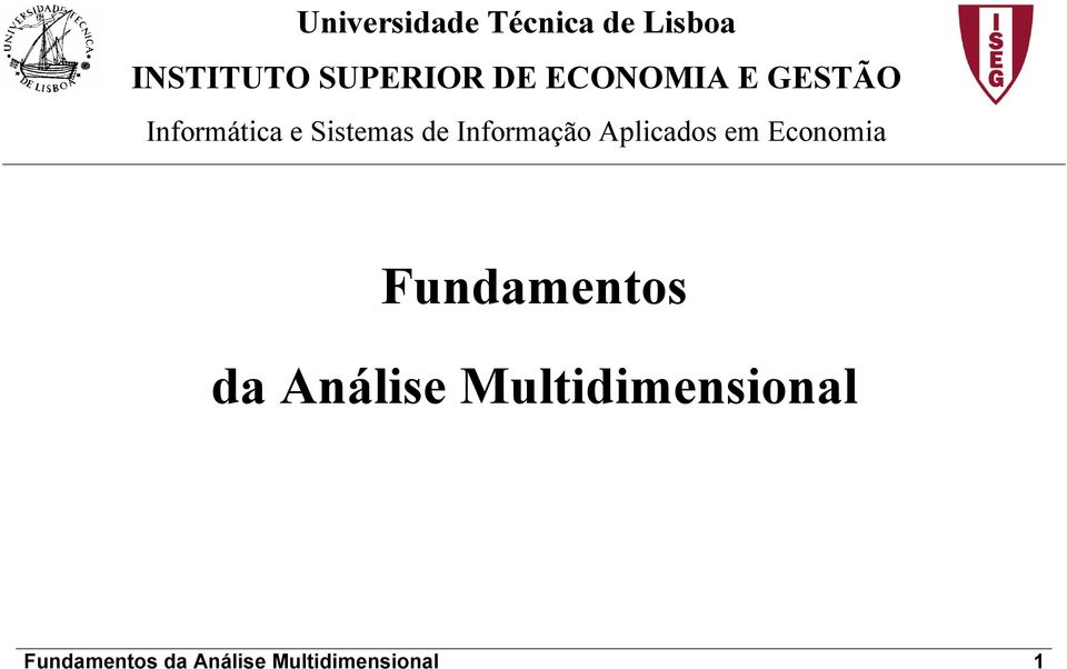 Informação Aplicados em Economia Fundamentos da