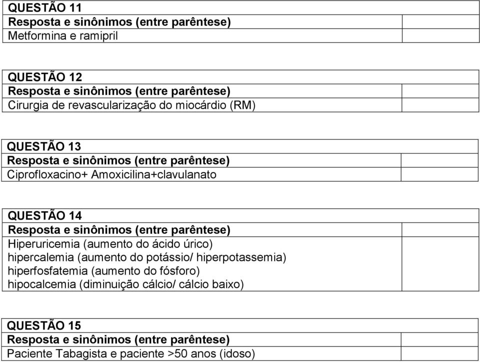 úrico) hipercalemia (aumento do potássio/ hiperpotassemia) hiperfosfatemia (aumento do fósforo)