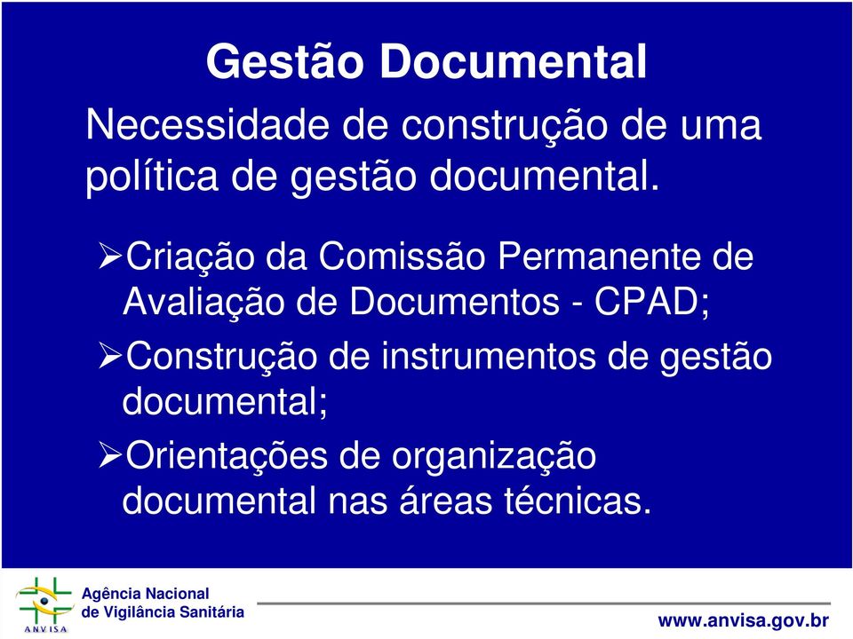 Criação da Comissão Permanente de Avaliação de Documentos -